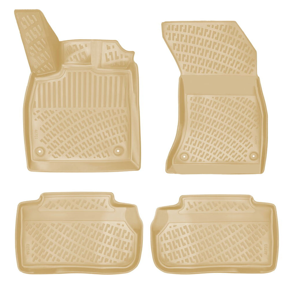 Rizline Audi Q5 2017 Sonrası İle Uyumlu 3D Havuzlu Paspas Bej