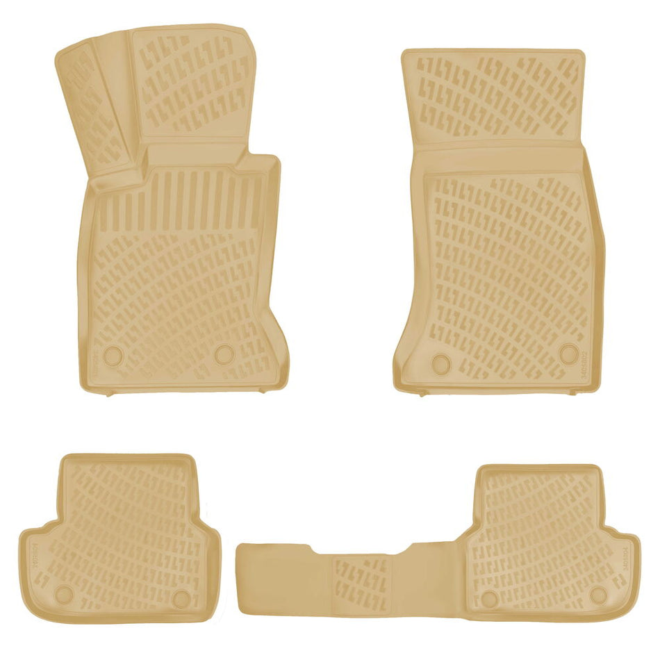 Rizline Bmw 5 Serisi G30 2016-2023 İle Uyumlu 3D Havuzlu Paspas Bej