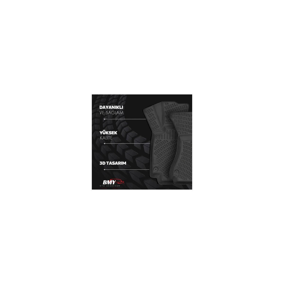 Audi Rs E-Tron Gt 2022 Sonrası 3D Araca Özel Havuzlu Paspas