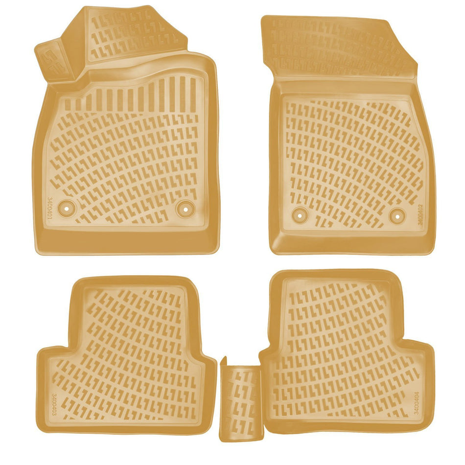 Rizline Chevrolet Lacetti 2009 Sonrası İle Uyumlu 3D Havuzlu Paspas Bej