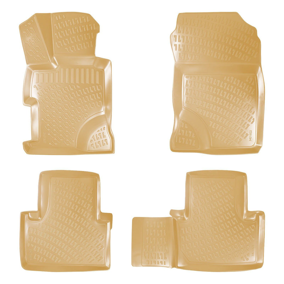 Rizline Honda Civic Sedan 2001-2006 İle Uyumlu 3D Havuzlu Paspas Bej