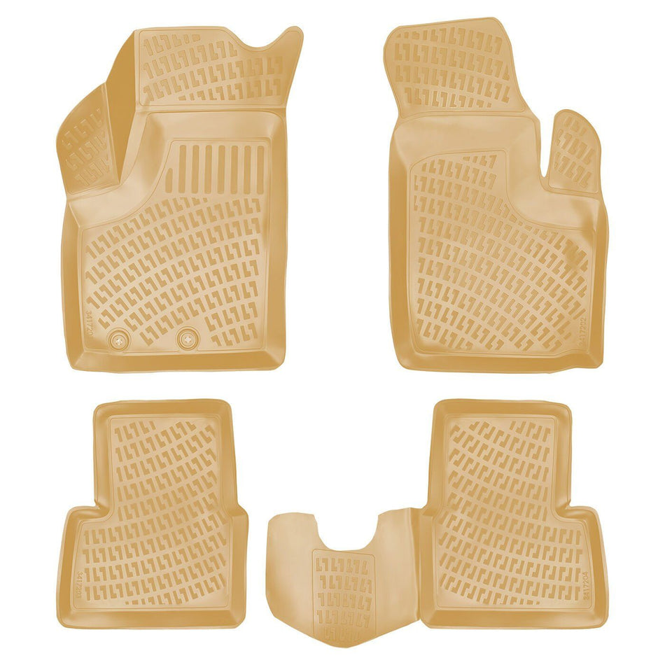 Rizline Fiat Doblo 2001-2009 İle Uyumlu 3D Havuzlu Paspas Bej