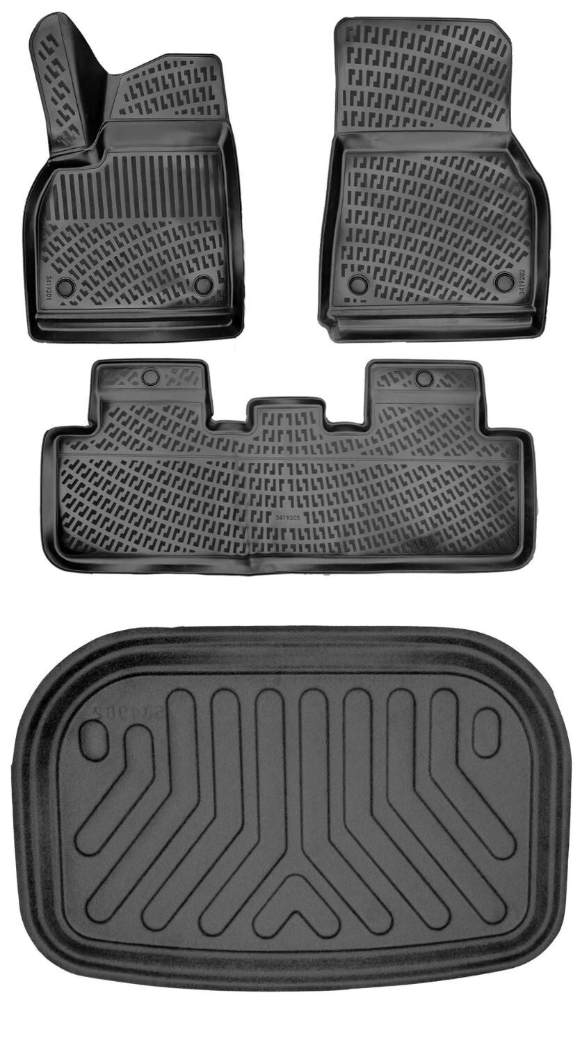 Rizline Tesla Model Y 5/7 Koltuk Arka Alt Bagaj 2019-2024 3D Araca Özel Paspas ve Bagaj Havuzu Bmy
