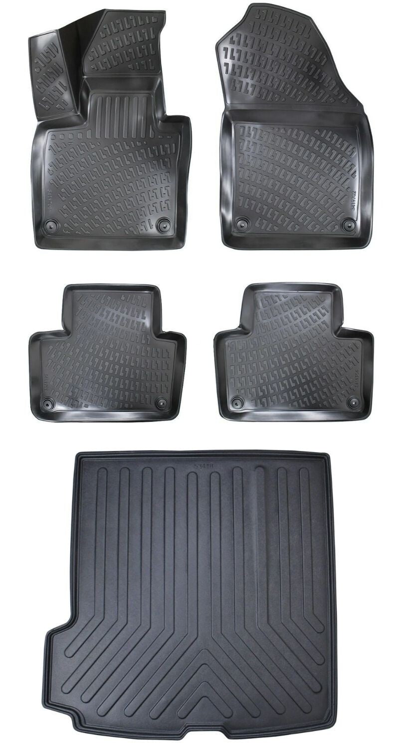 Rizline Volvo XC90 5 Koltuk 2016 Sonrası 3D Araca Özel Paspas ve Bagaj Havuzu Bmy