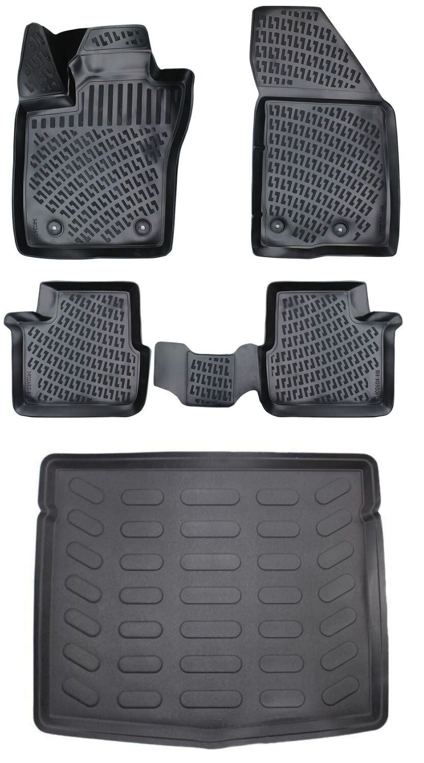 Rizline Fiat Tipo Hatchback Eu 2015 Sonrası 3D Araca Özel Paspas ve Bagaj Havuzu Bmy