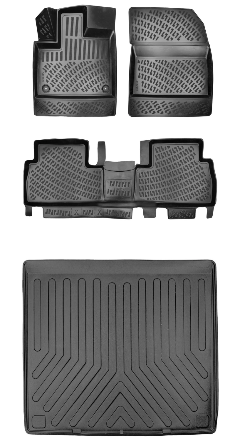 Rizline Toyota Proace City Flame / Passion X-Pack 2019 Sonrası 3D Araca Özel Paspas ve Bagaj Havuzu Bmy