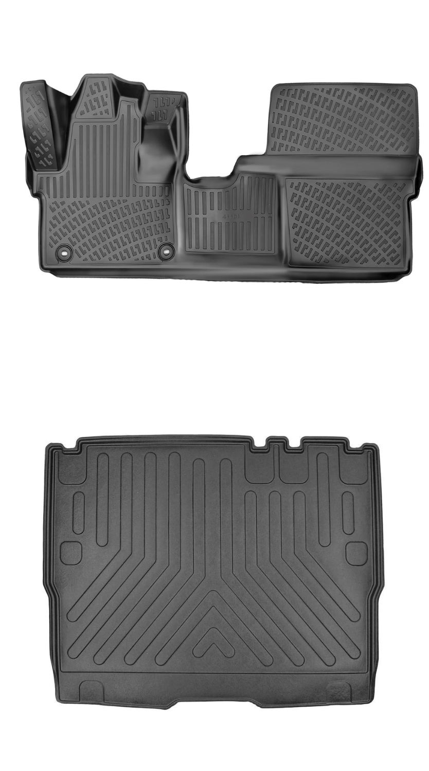 Rizline Peugeot Expert Traveller 8+1 2022 Sonrası 3D Araca Özel Paspas ve Bagaj Havuzu Bmy