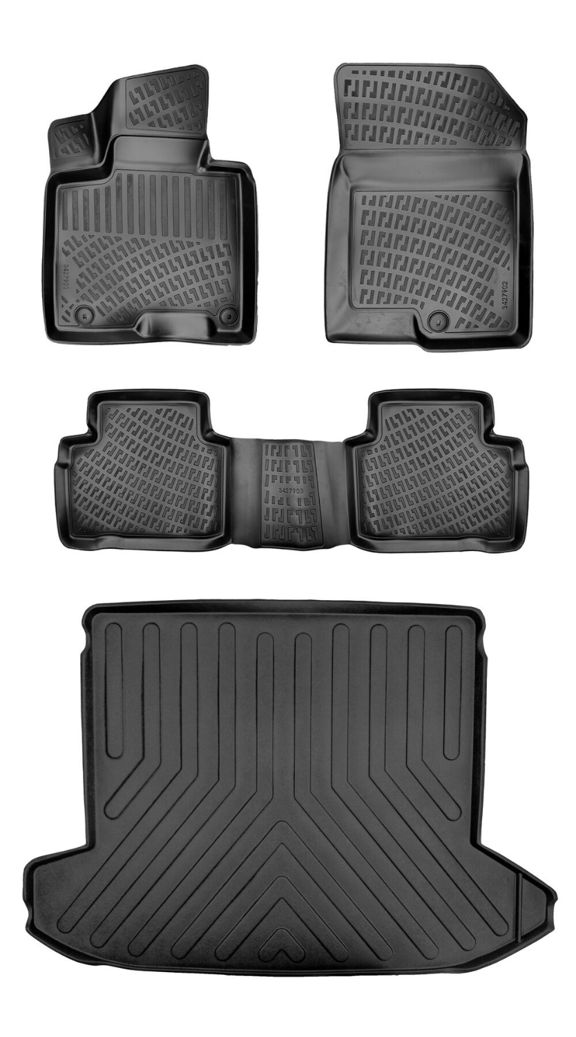 Rizline Hyundai Tucson Benzin Usa 2021 Sonrası 3D Araca Özel Paspas ve Bagaj Havuzu Bmy