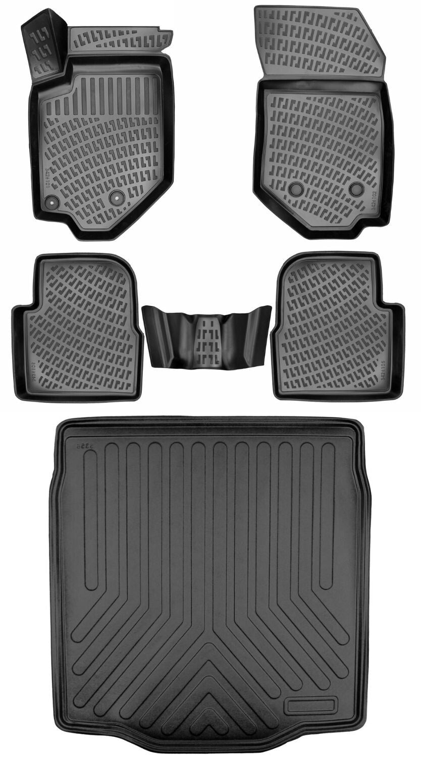 Rizline Citroen C4X Ince Stepne 2023 Sonrası 3D Araca Özel Paspas ve Bagaj Havuzu Bmy