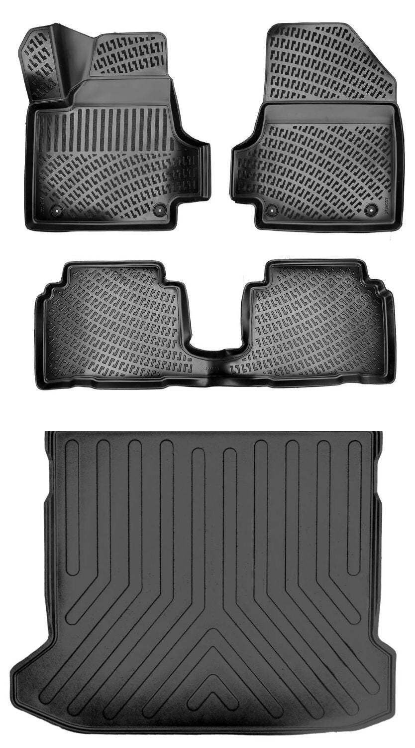 Rizline Hyundai Ioniq 5 Hareketli Orta Konsol Arka Tarafta 2021 Sonrası 3D Araca Özel Paspas ve Bagaj Havuzu Bmy