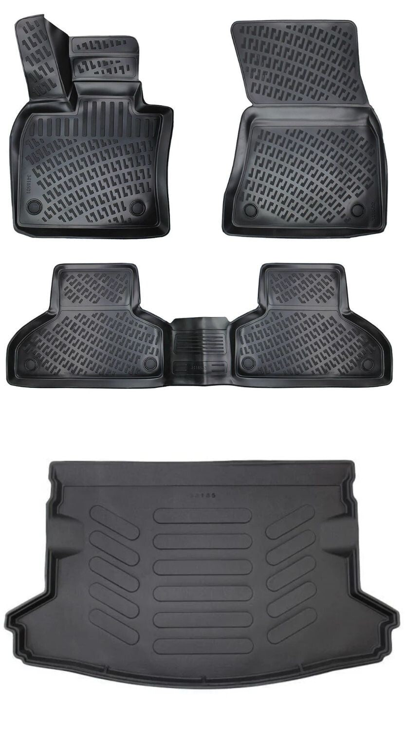 Rizline Bmw X5 F15 2013-2018 3D Araca Özel Paspas ve Bagaj Havuzu Bmy