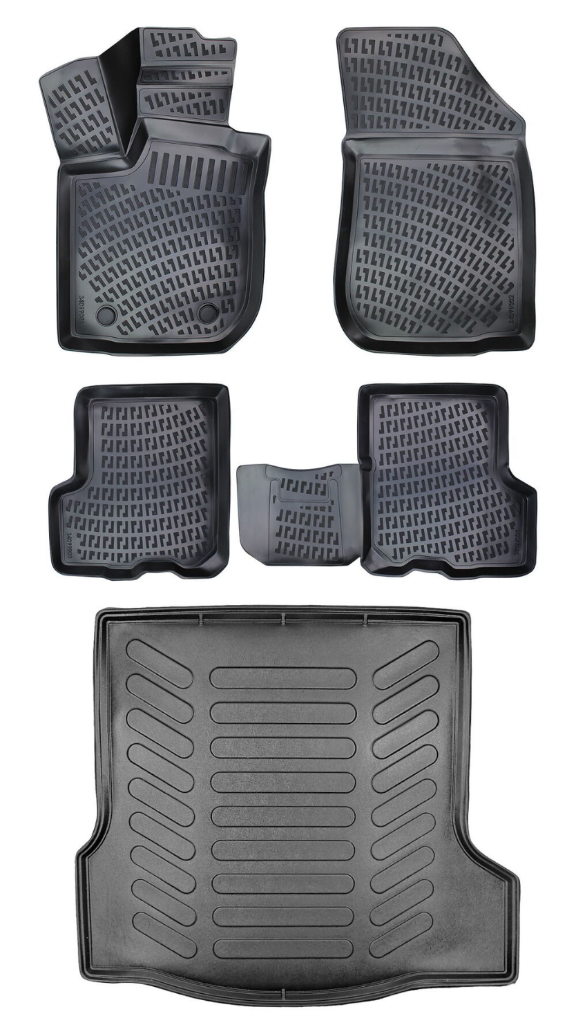 Rizline Dacia Logan 2 Sedan Eu 2013-2021 3D Araca Özel Paspas ve Bagaj Havuzu Bmy