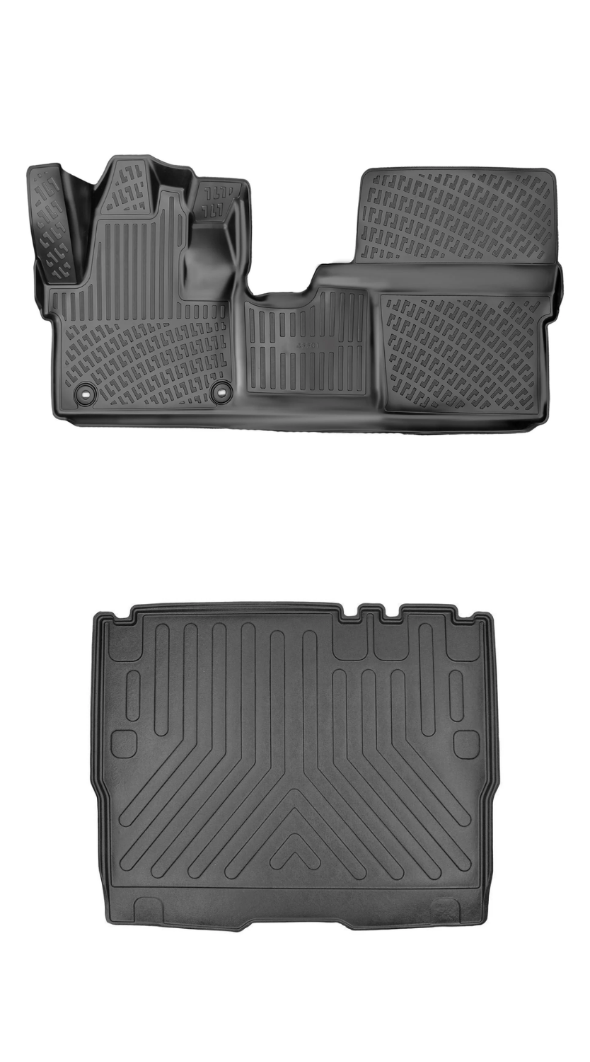 Rizline Citroen Jumpy Space / Spacetourer 8+1 2022 Sonrası 3D Araca Özel Paspas ve Bagaj Havuzu Bmy