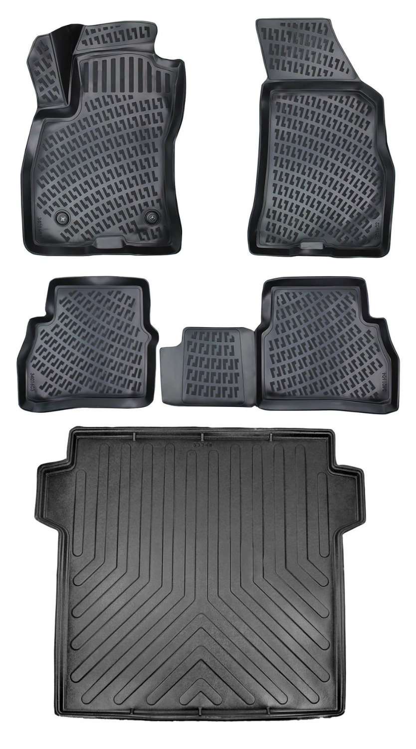 Rizline Fiat Doblo Combi Maxi 2015-2022 3D Araca Özel Paspas ve Bagaj Havuzu Bmy