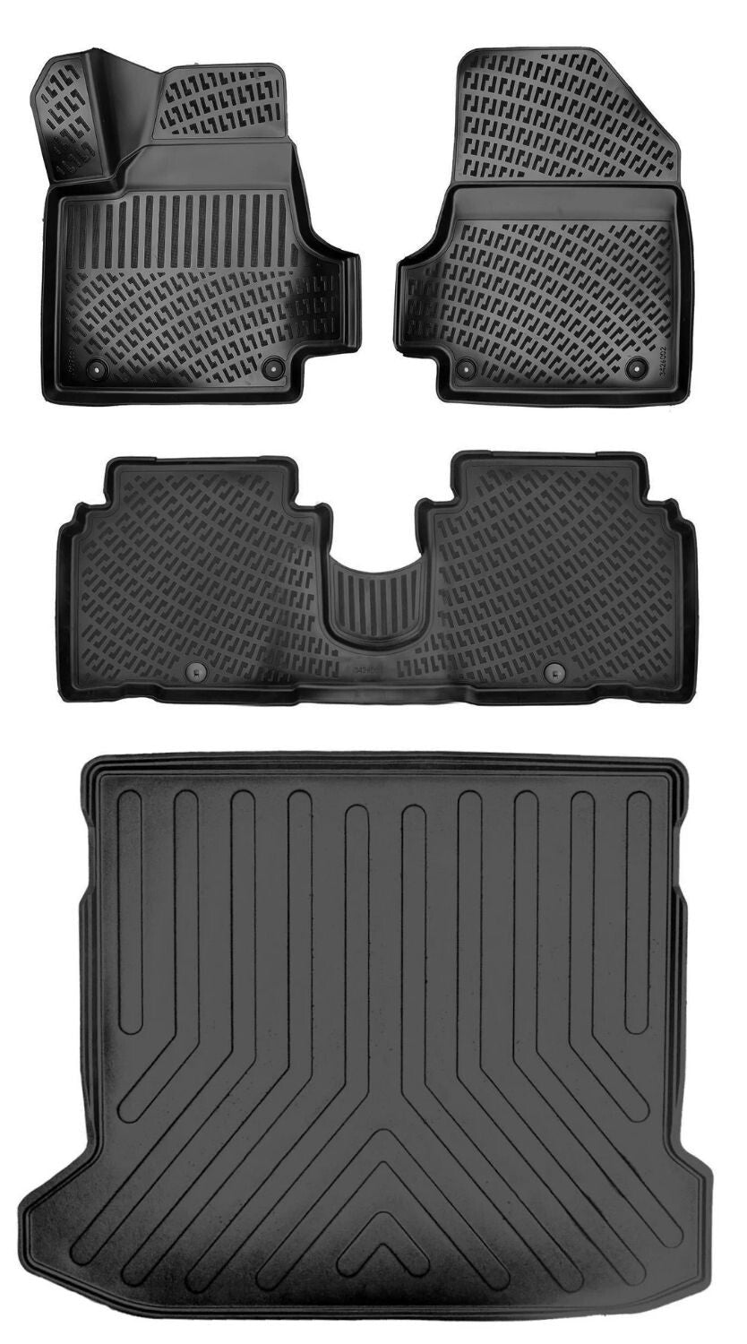 Rizline Hyundai Ioniq 5 Hareketli Orta Konsol Ön Tarafta 2021 Sonrası 3D Araca Özel Paspas ve Bagaj Havuzu Bmy