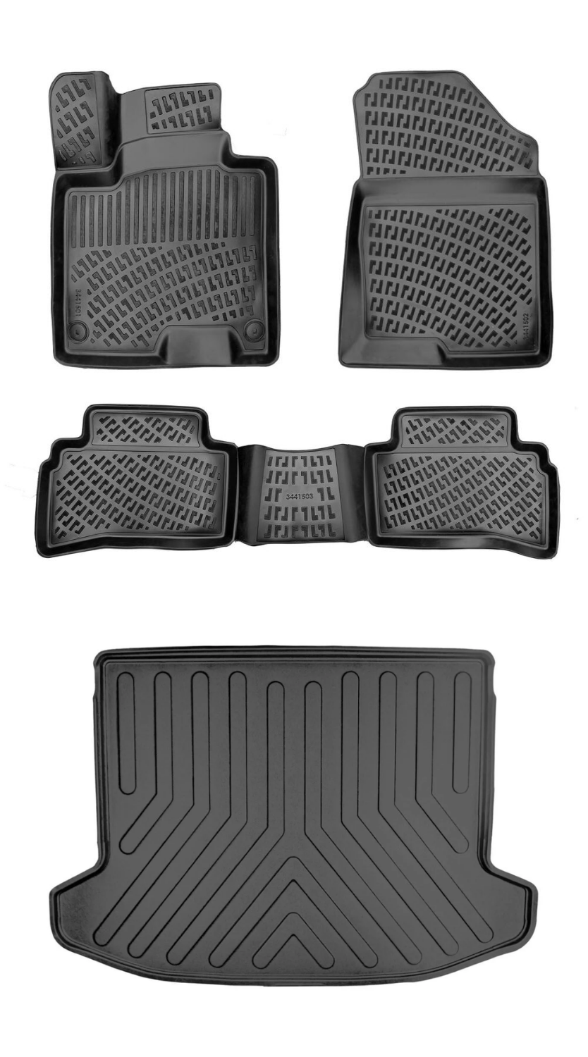 Rizline Kia Sportage Elegance Konfor/cool Paket 2022 Sonrası 3D Araca Özel Paspas ve Bagaj Havuzu Bmy