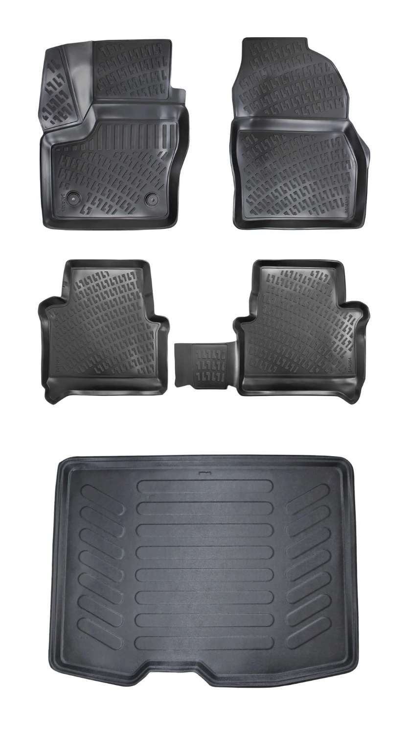 Rizline Ford Tourneo Connect 2013-2022 3D Araca Özel Paspas ve Bagaj Havuzu Bmy