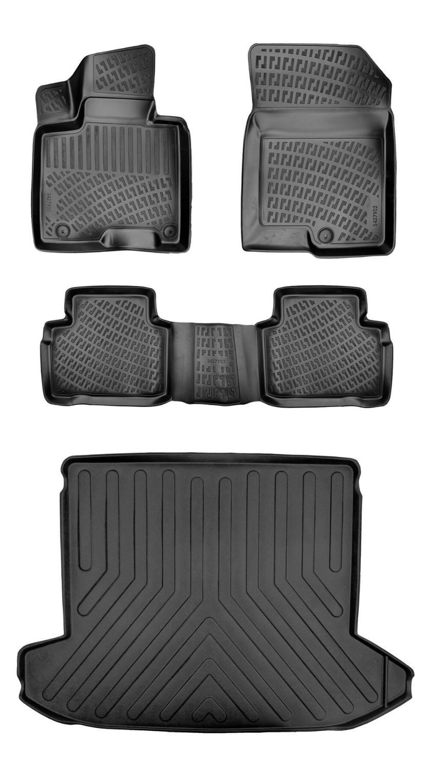 Rizline Hyundai Tucson Benzin Usa With Bose Sound System 2021 Sonrası 3D Araca Özel Paspas ve Bagaj Havuzu Bmy