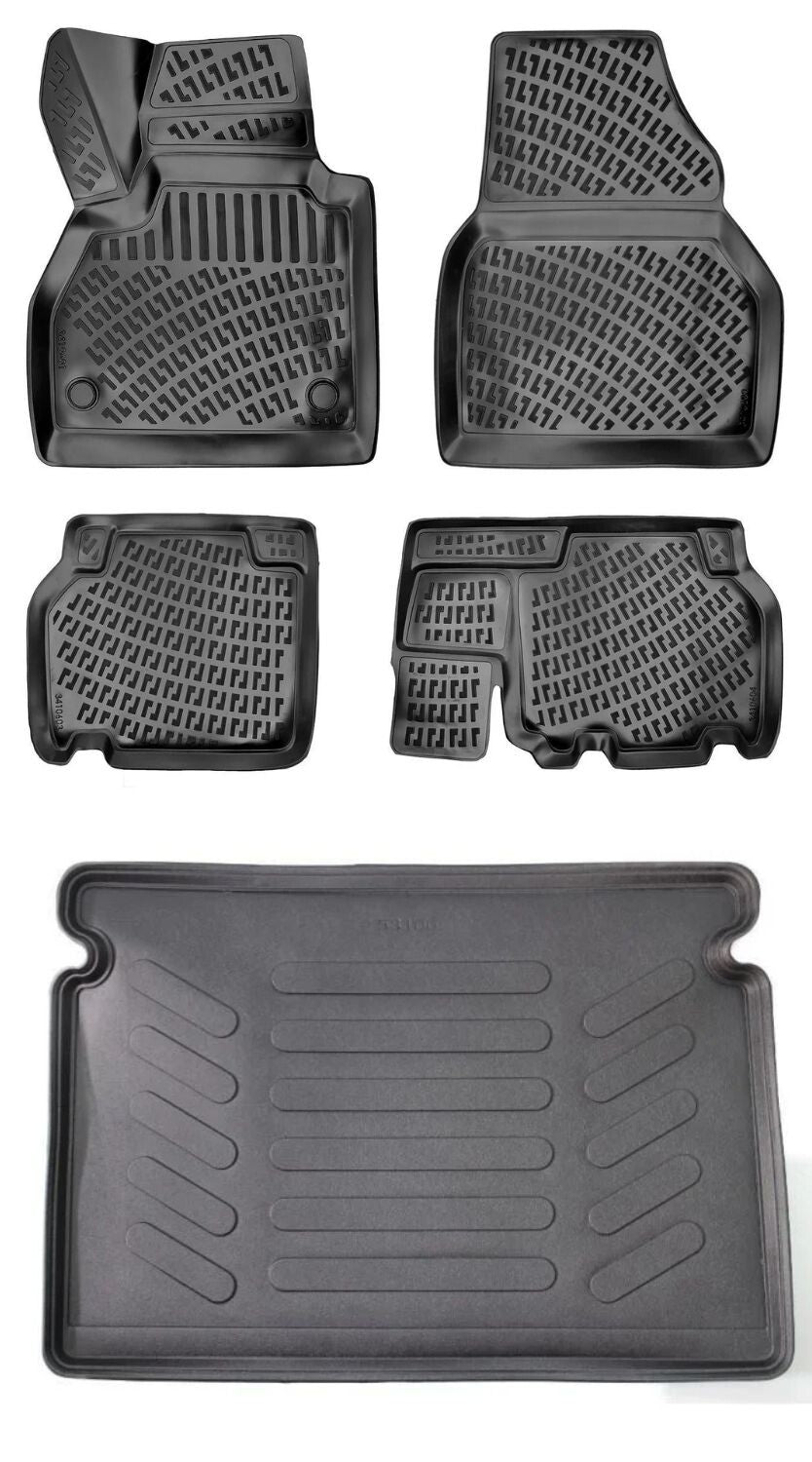 Rizline Renault Kango 2015-2021 3D Araca Özel Paspas ve Bagaj Havuzu Bmy