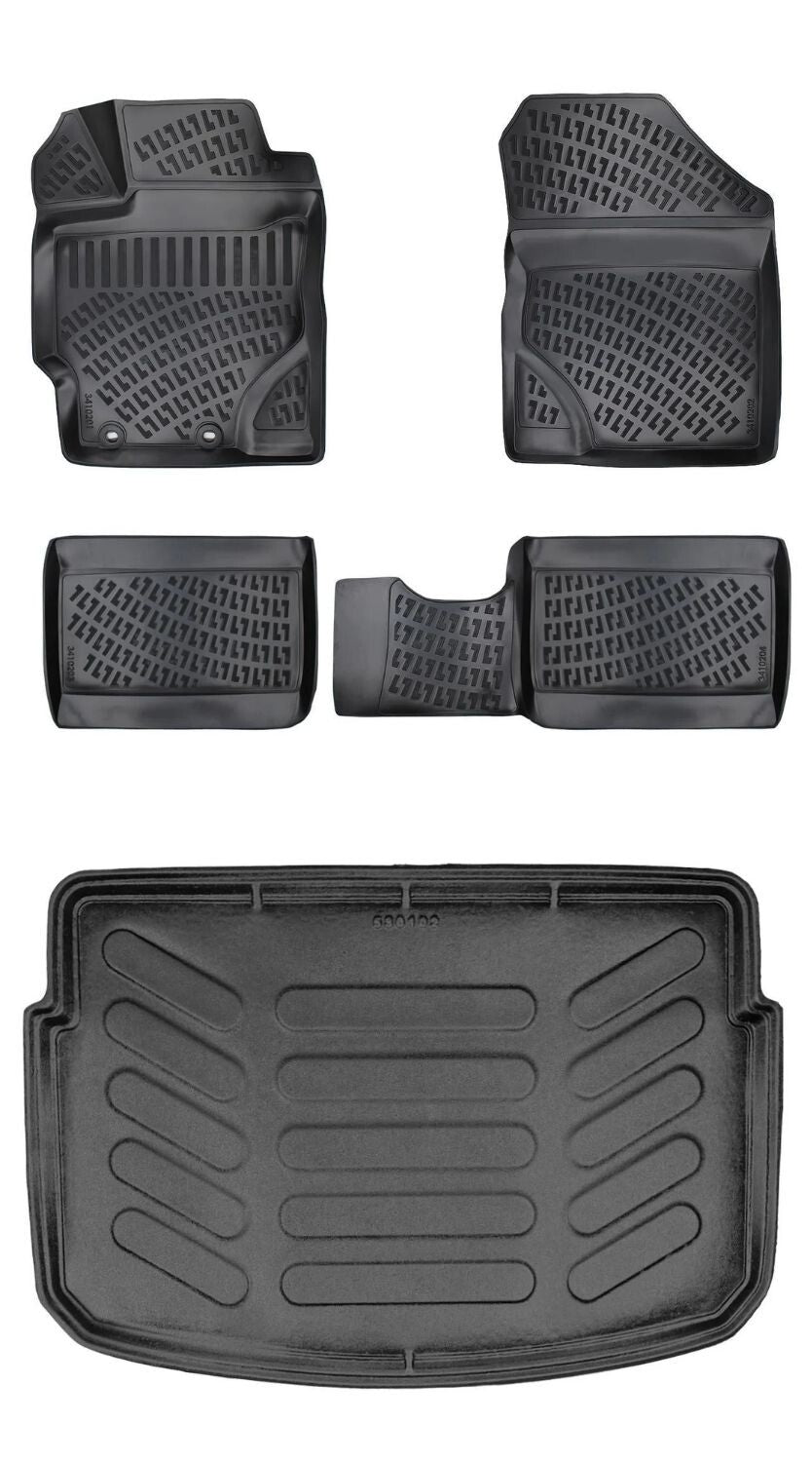 Rizline Toyota Yaris 2013 - 2020 3D Araca Özel Paspas ve Bagaj Havuzu Bmy