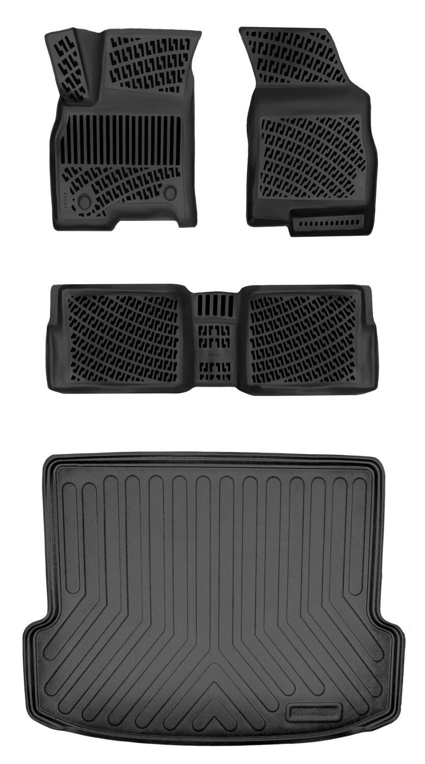 Rizline Chery Tiggo 7 Pro Max 2023 Sonrası 3D Araca Özel Paspas ve Bagaj Havuzu Set Bmy