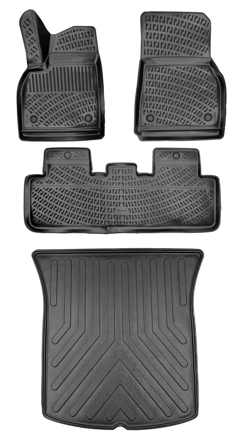 Rizline Tesla Model Y 5 Koltuk 2019-2024 3D Araca Özel Paspas ve Bagaj Havuzu Bmy