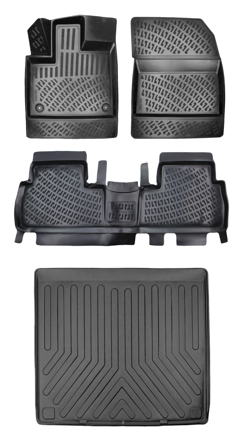 Rizline Opel Combo 2019 Sonrası 3D Araca Özel Paspas ve Bagaj Havuzu Bmy