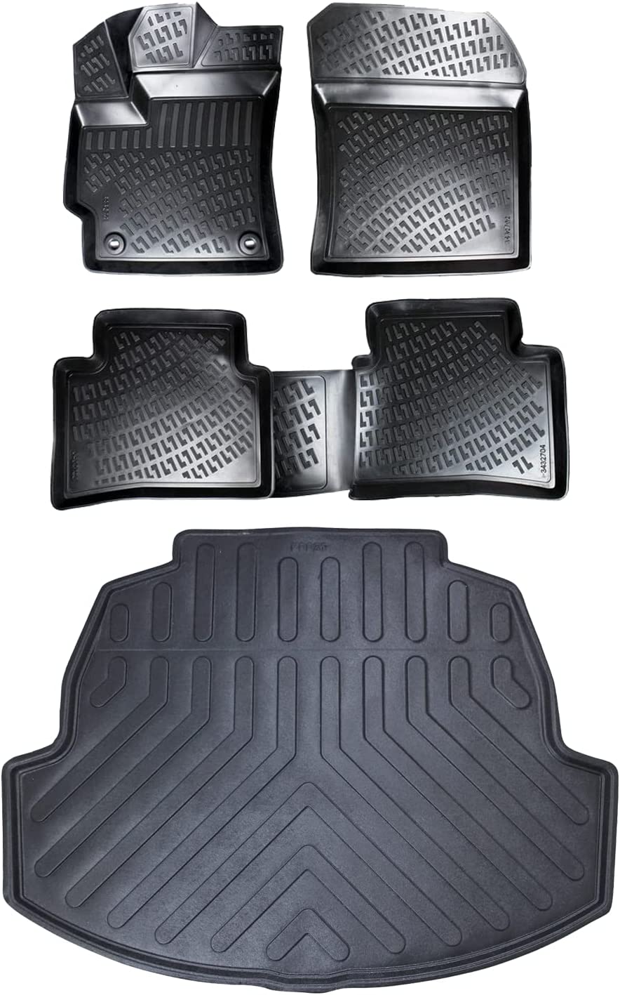 Rizline Toyota Corolla 2018 Sonrası 3D Araca Özel Paspas ve Bagaj Havuzu Bmy