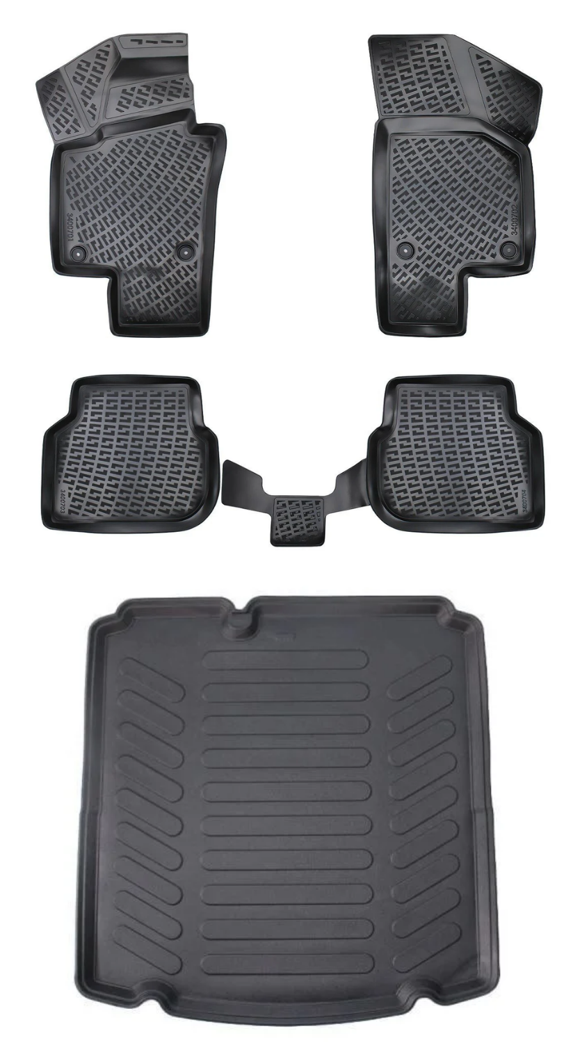 Rizline Volkswagen Jetta 2011 Sonrası 3D Araca Özel Paspas ve Bagaj Havuzu Bmy