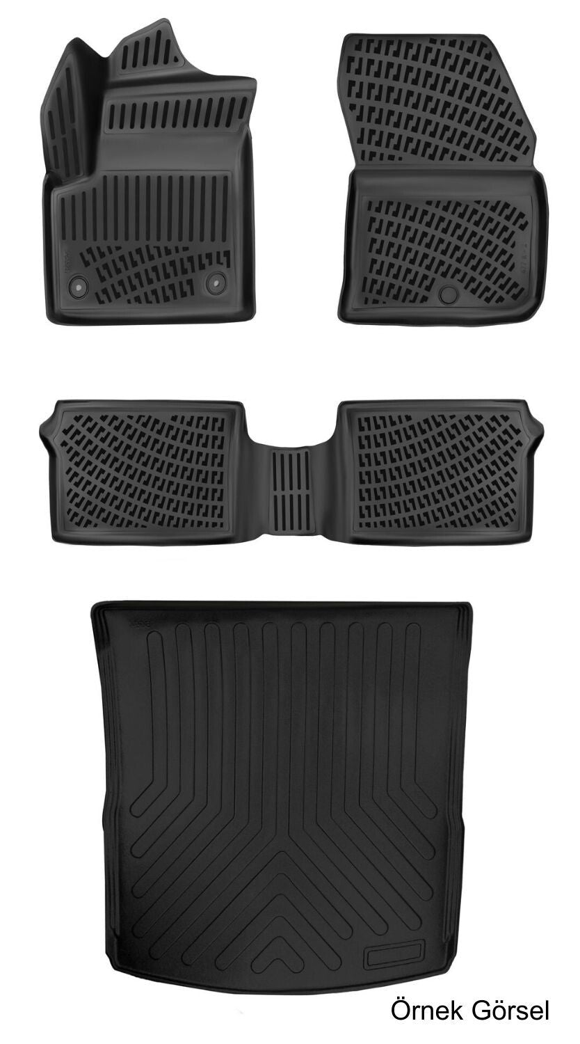 Rizline Bmw 2 Serisi F74 Gran Coupe 2025 Sonrası 3D Araca Özel Paspas ve Bagaj Havuzu Set Bmy