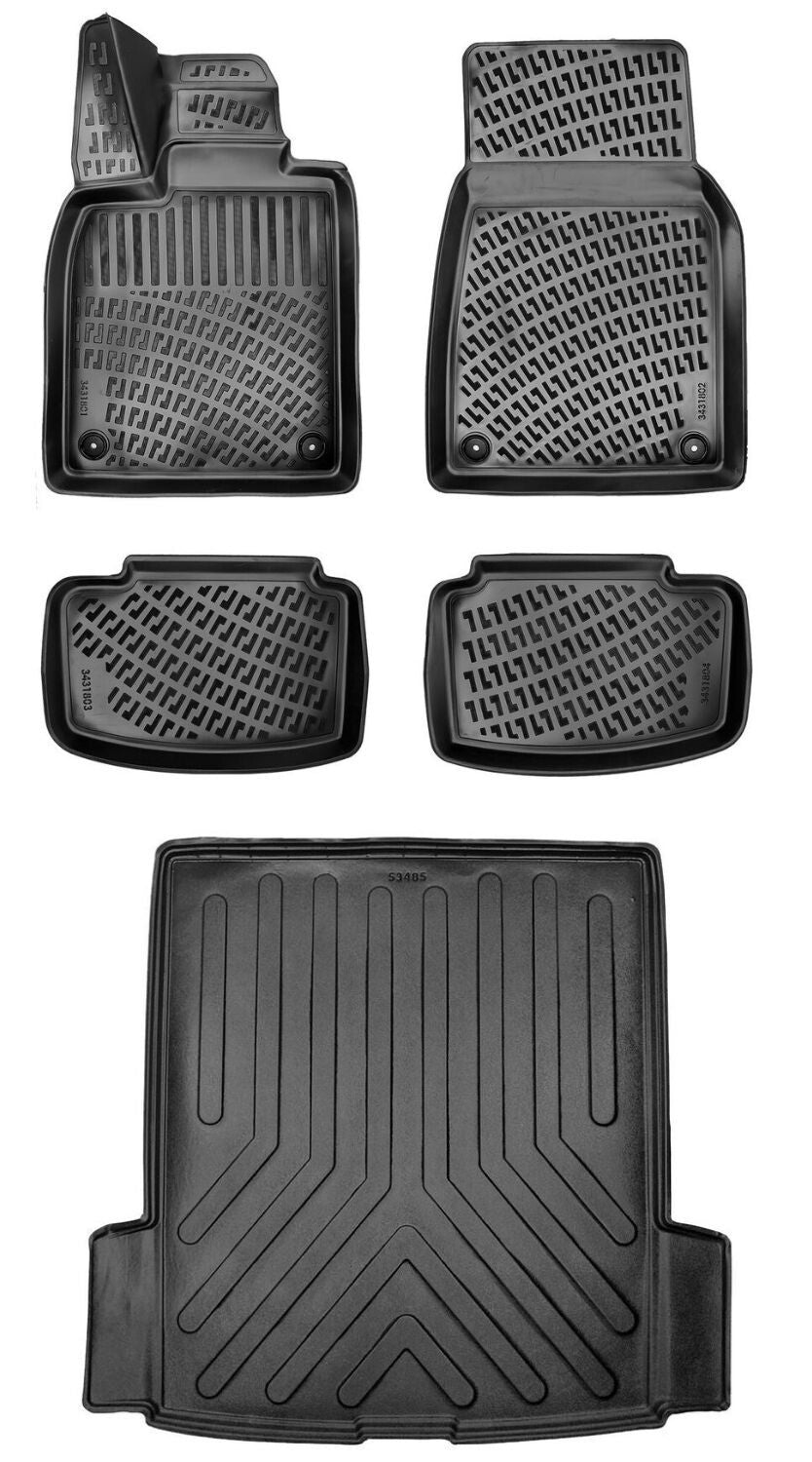 Rizline Audi E-Tron Gt 2022 Sonrası 3D Araca Özel Paspas ve Bagaj Havuzu Set Bmy