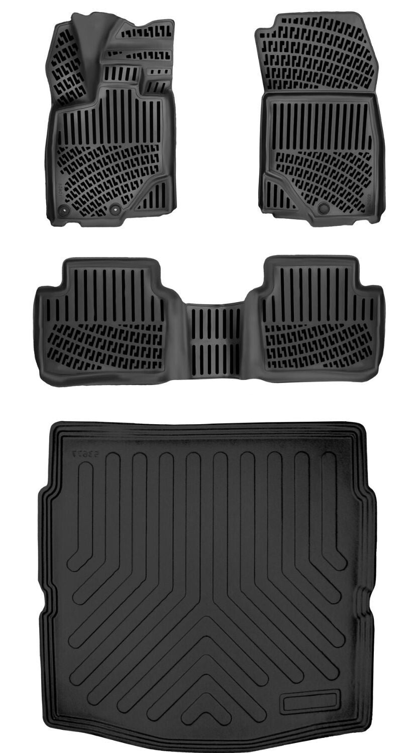 Rizline Opel Grandland Mhev - Hybrid 2025 Sonrası (Alt) 3D Araca Özel Paspas ve Bagaj Havuzu Set Bmy