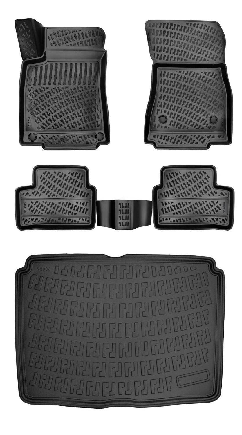 Rizline Mercedes-Benz Gla H247 2021 Sonrası (Alt) 3D Araca Özel Paspas ve Bagaj Havuzu Set Bmy