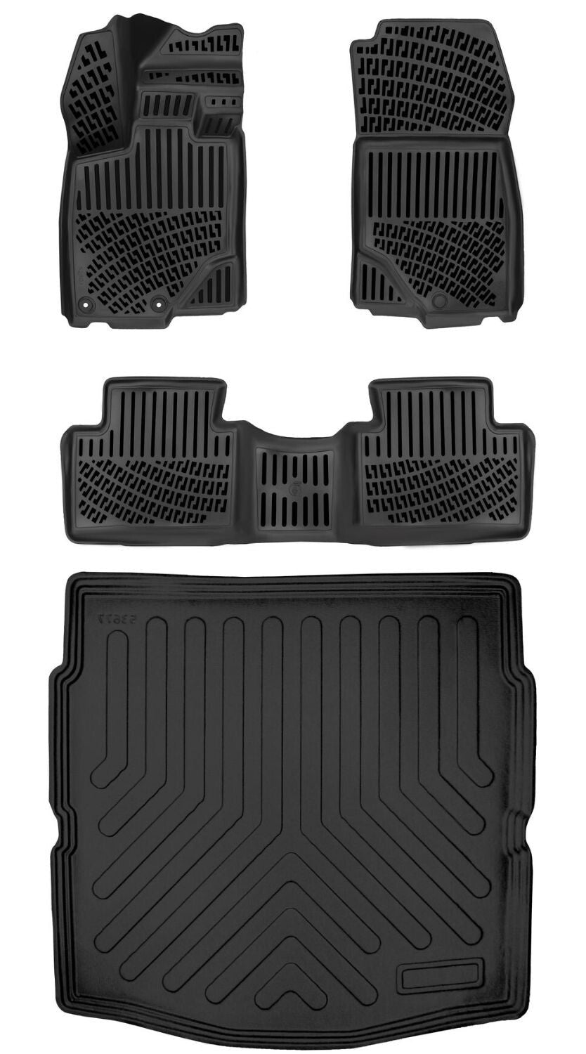 Rizline Opel Grandland Ev 2025 Sonrası (Alt) 3D Araca Özel Paspas ve Bagaj Havuzu Set Bmy