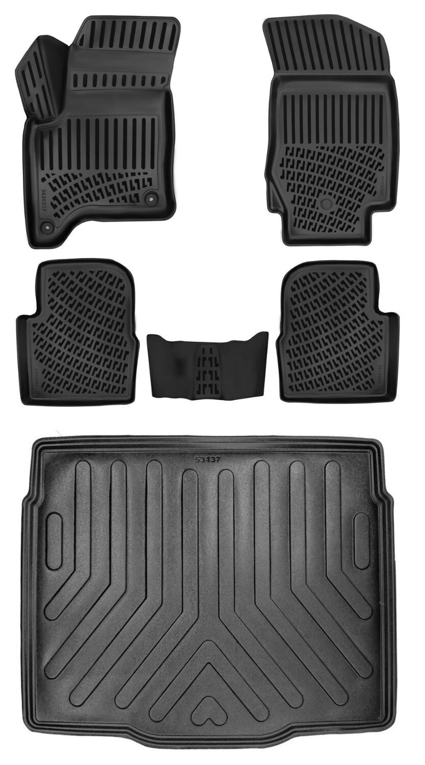 Rizline Citroen C4 2024 Sonrası Mhev (Alt) 3D Araca Özel Paspas ve Bagaj Havuzu Set Bmy