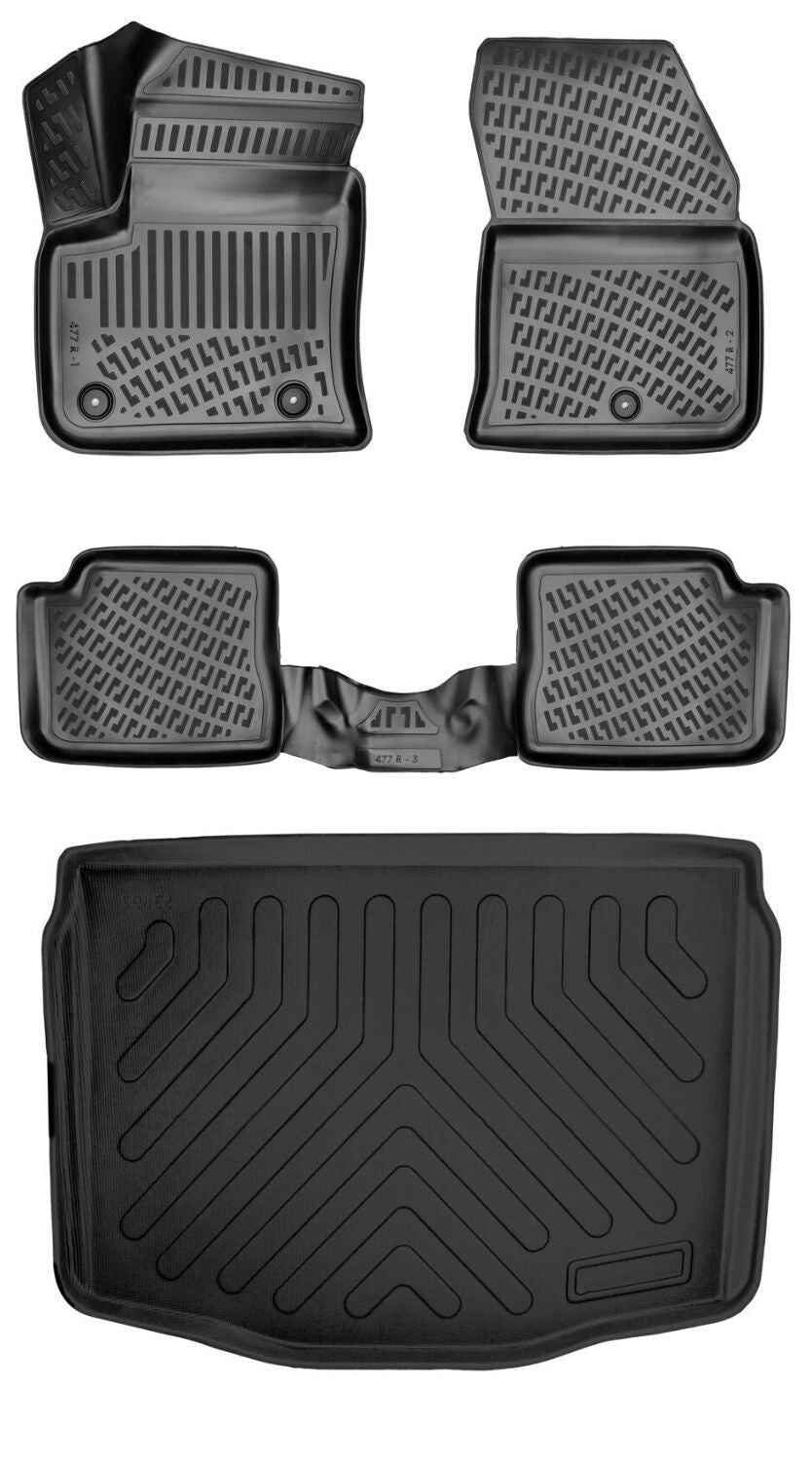 Rizline Opel Frontera Mhev 2025 Sonrası (Alt) 3D Araca Özel Paspas ve Bagaj Havuzu Set Bmy