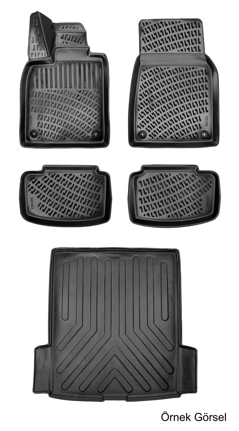 Rizline Audi E-Tron Rs Gt 2022 Sonrası 3D Araca Özel Paspas ve Bagaj Havuzu Set Bmy