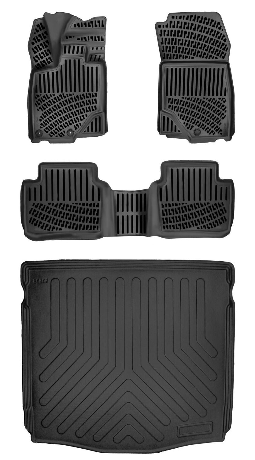 Rizline Opel Grandland Mhev - Hybrid 2025 Sonrası (Üst) 3D Araca Özel Paspas ve Bagaj Havuzu Set Bmy