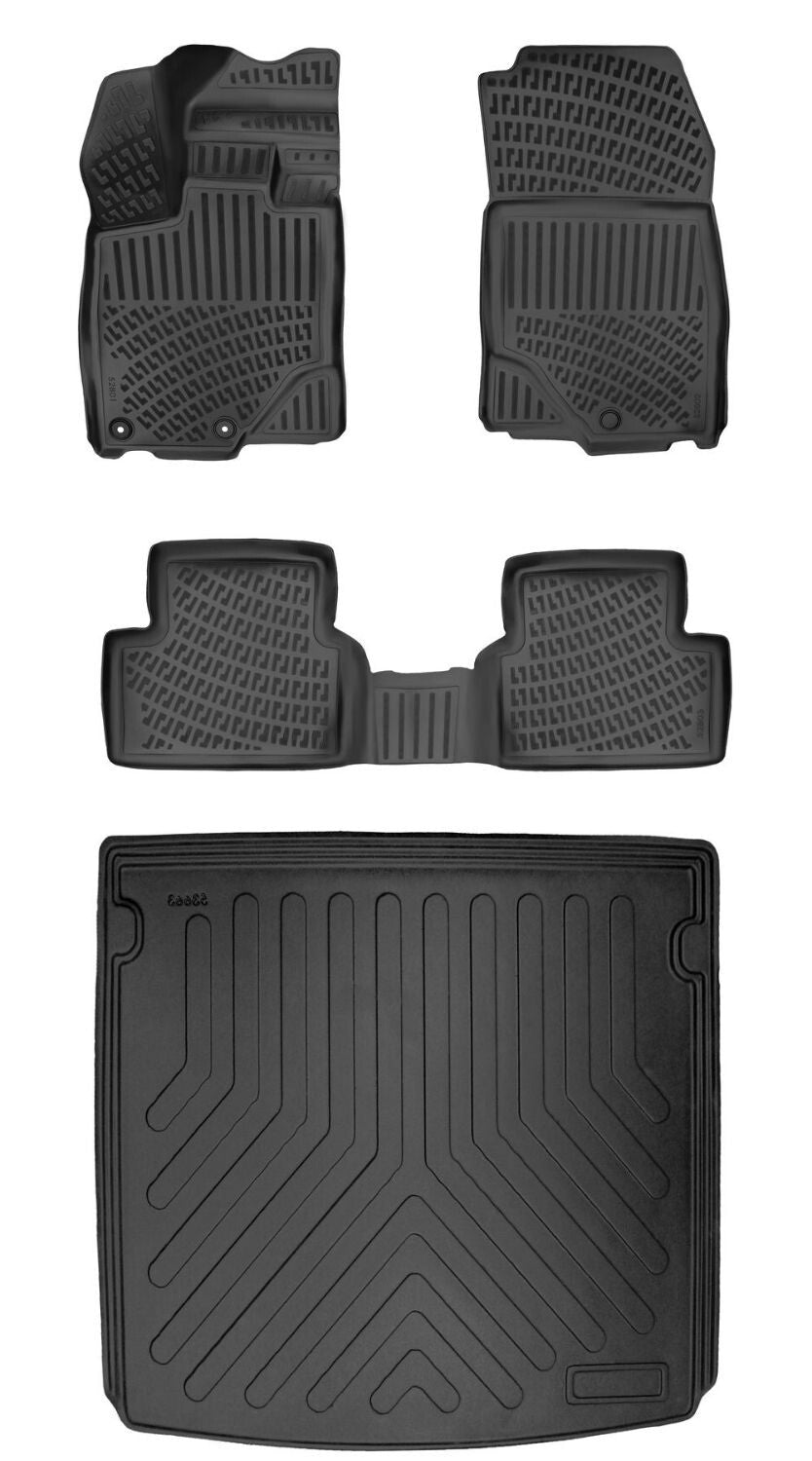 Rizline Peugeot 3008 2024 Sonrası Hybrid (Üst) 3D Araca Özel Paspas ve Bagaj Havuzu Set Bmy