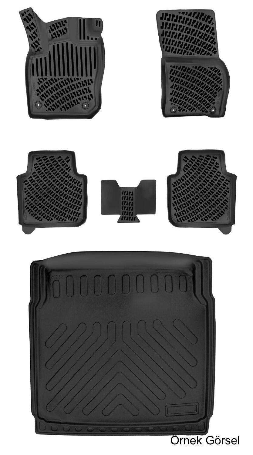 Rizline Opel Frontera Mhev 2025 Sonrası (Alt) (Sabit Zemin) 3D Araca Özel Paspas ve Bagaj Havuzu Set Bmy