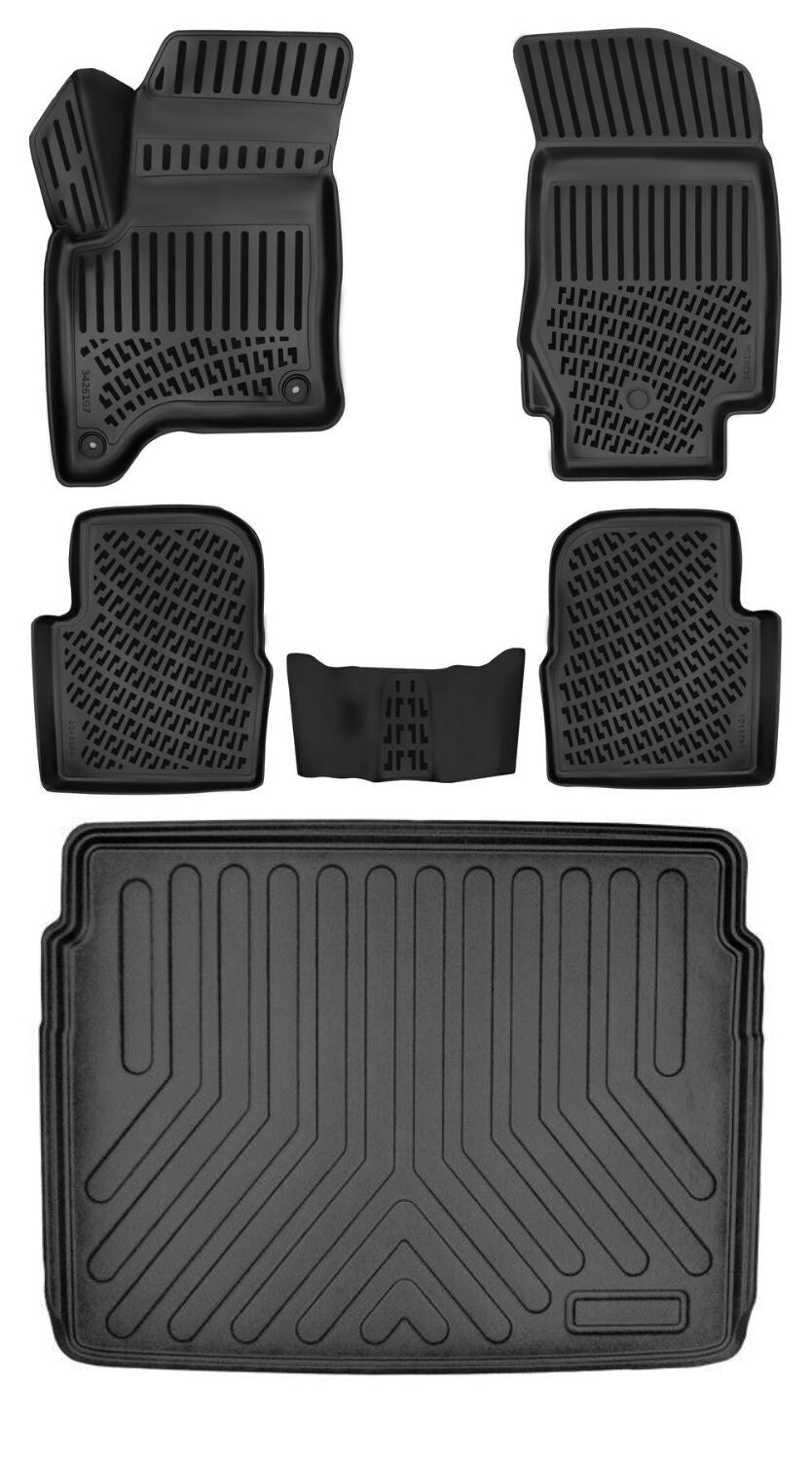 Rizline Citroen C4 2024 Sonrası Mhev (Üst) 3D Araca Özel Paspas ve Bagaj Havuzu Set Bmy