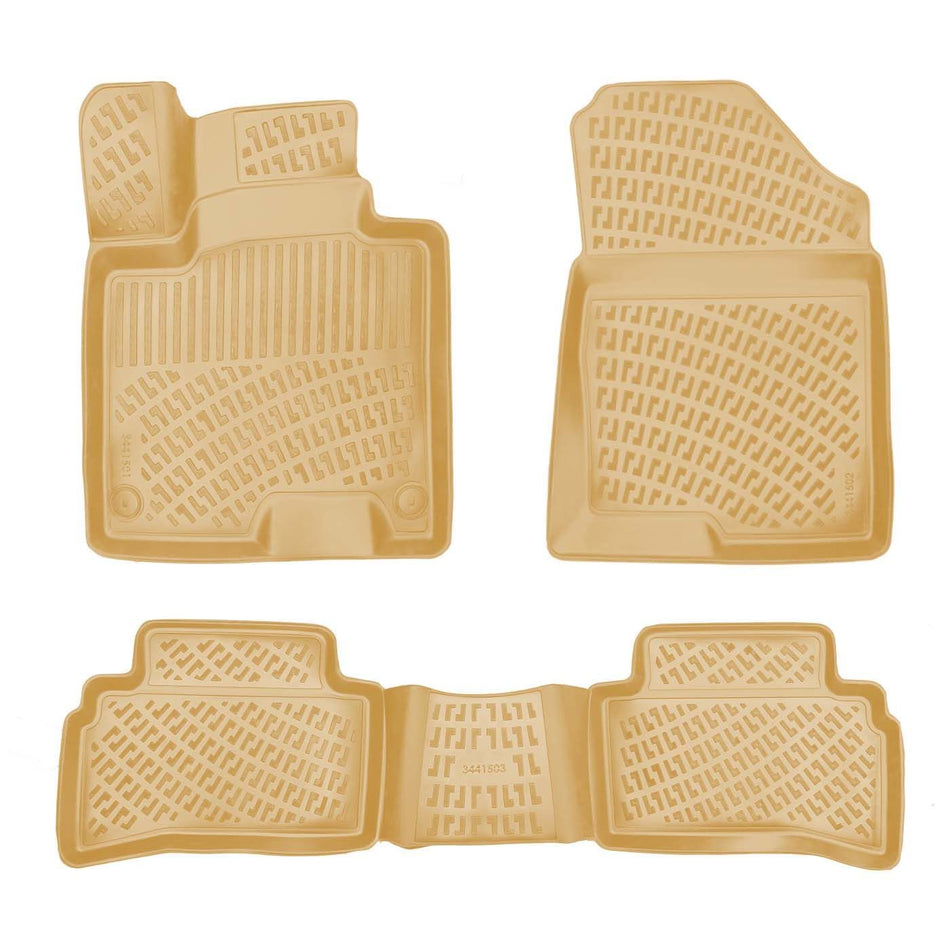 Rizline Kia Sportage Cool/Elegance 2022 Sonrası İle Uyumlu 3D Havuzlu Paspas Bej