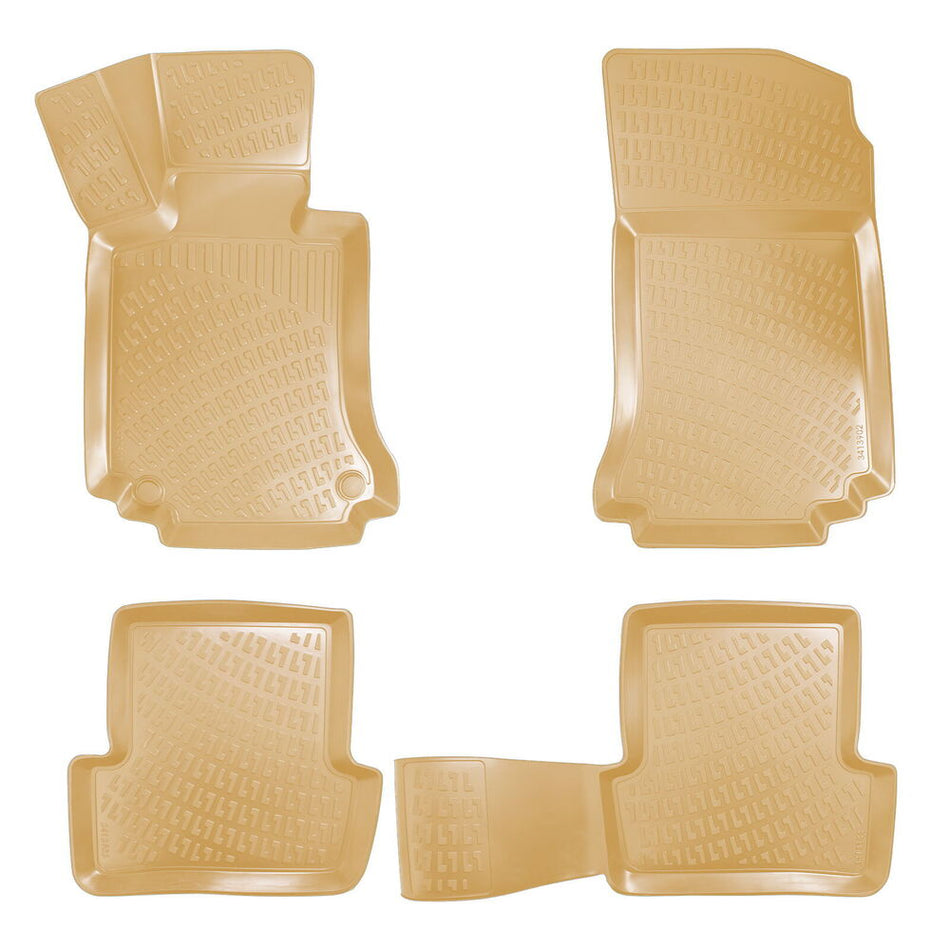 Rizline Mercedes Clk W209 2002-2010 İle Uyumlu 3D Havuzlu Paspas Bej