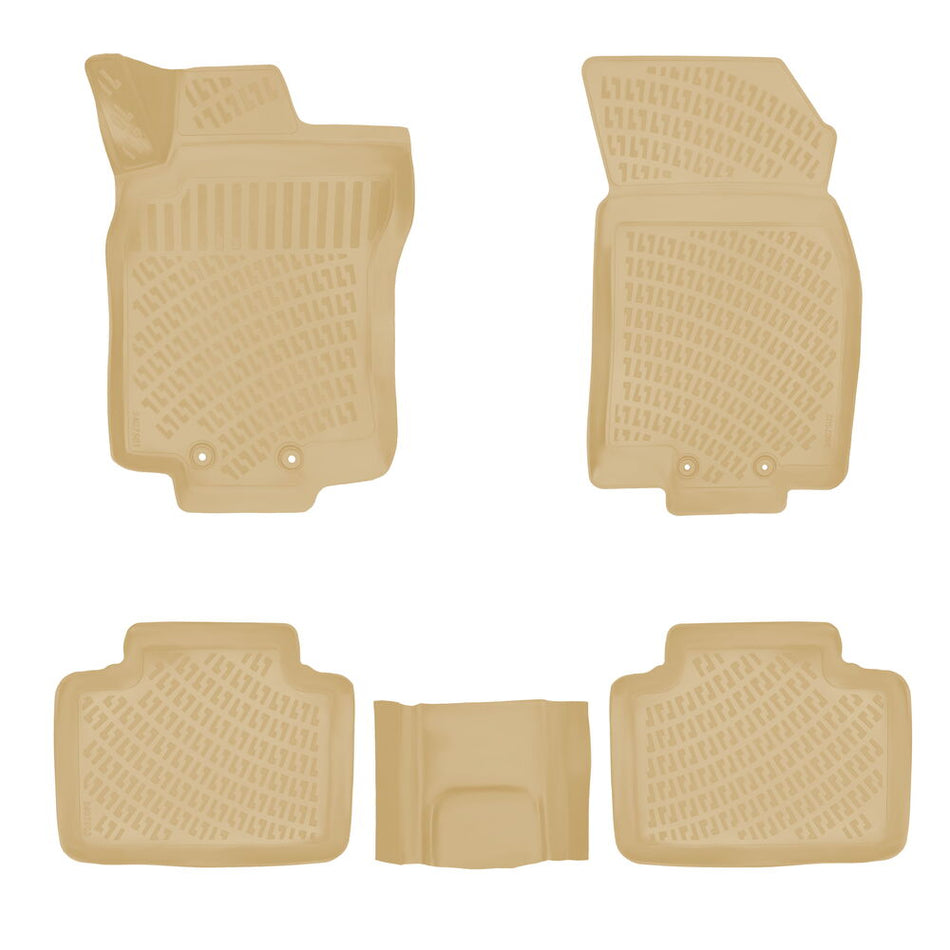 Rizline Nissan X-Trail 2013-2021 İle Uyumlu 3D Havuzlu Paspas Bej