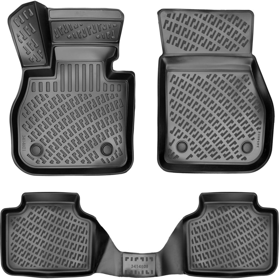 Bmw 2 Serisi U06 Active Tourer 2021 Sonrası | Siyah 3D Araca Özel Havuzlu Paspas Bmy