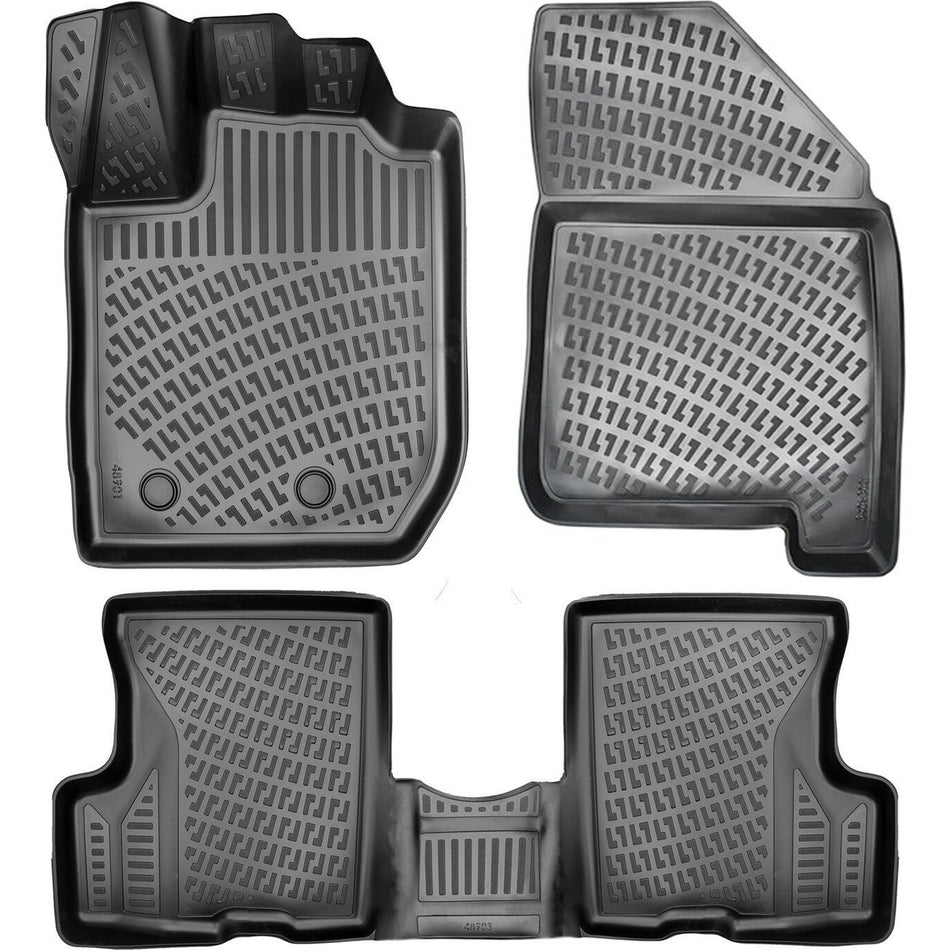 Dacia Duster 2018-2022 | 4x2 Prestige Paket 3D Araca Özel Havuzlu Paspas Bmy