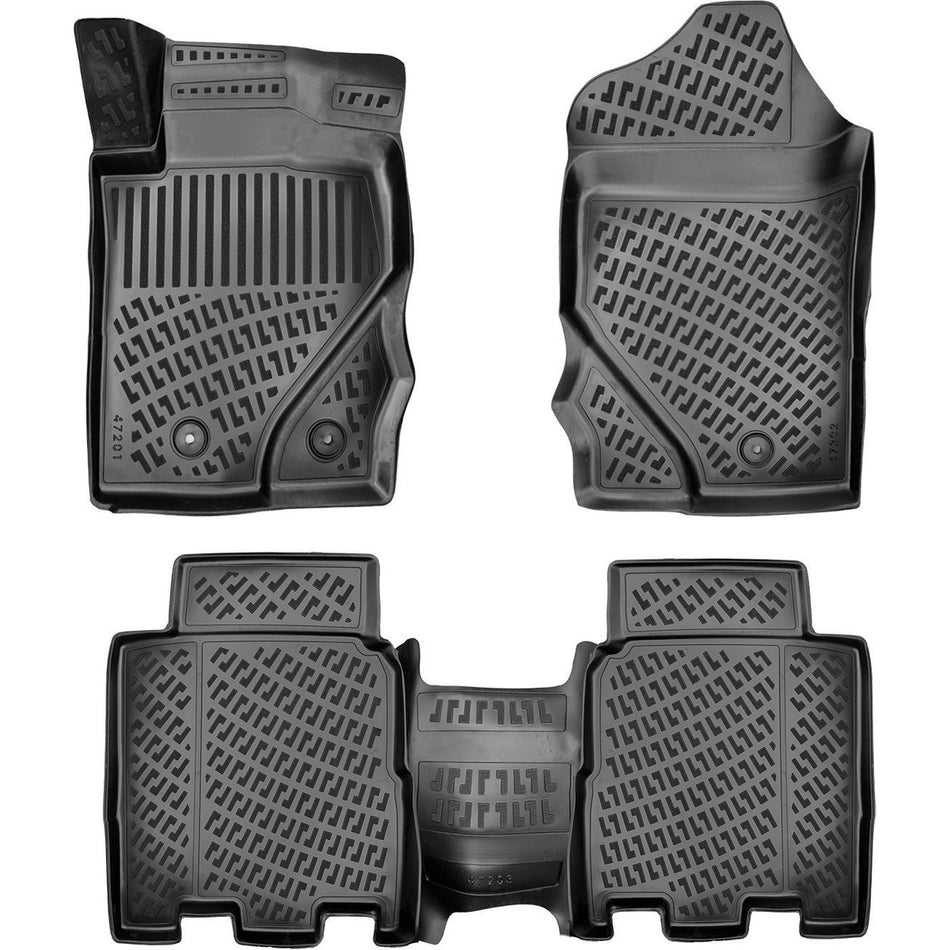 Ford Bronco 2021 Sonrası | 4 Kapı - Halı Zemin 3D Araca Özel Havuzlu Paspas Bmy