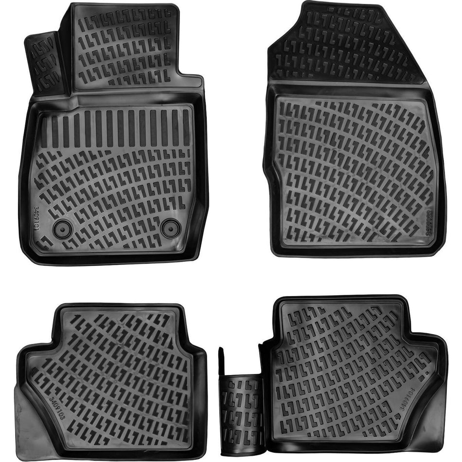 Ford Fiesta 2009-2017 3D Araca Özel Havuzlu Paspas Bmy