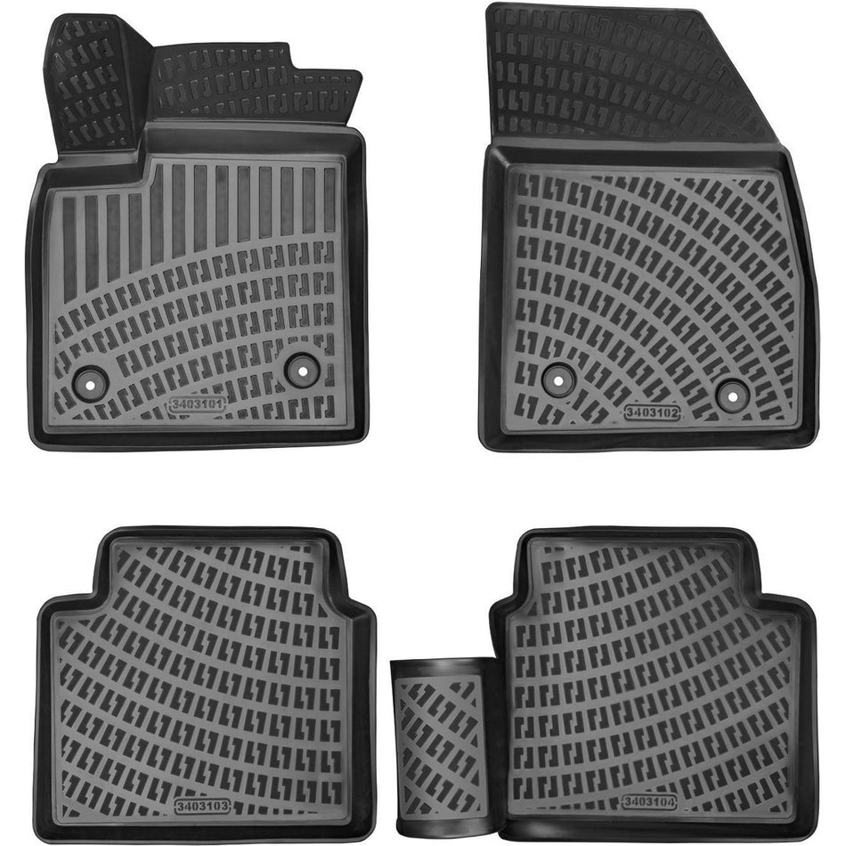 Ford Focus 2018 Sonrası 3D Araca Özel Havuzlu Paspas Bmy