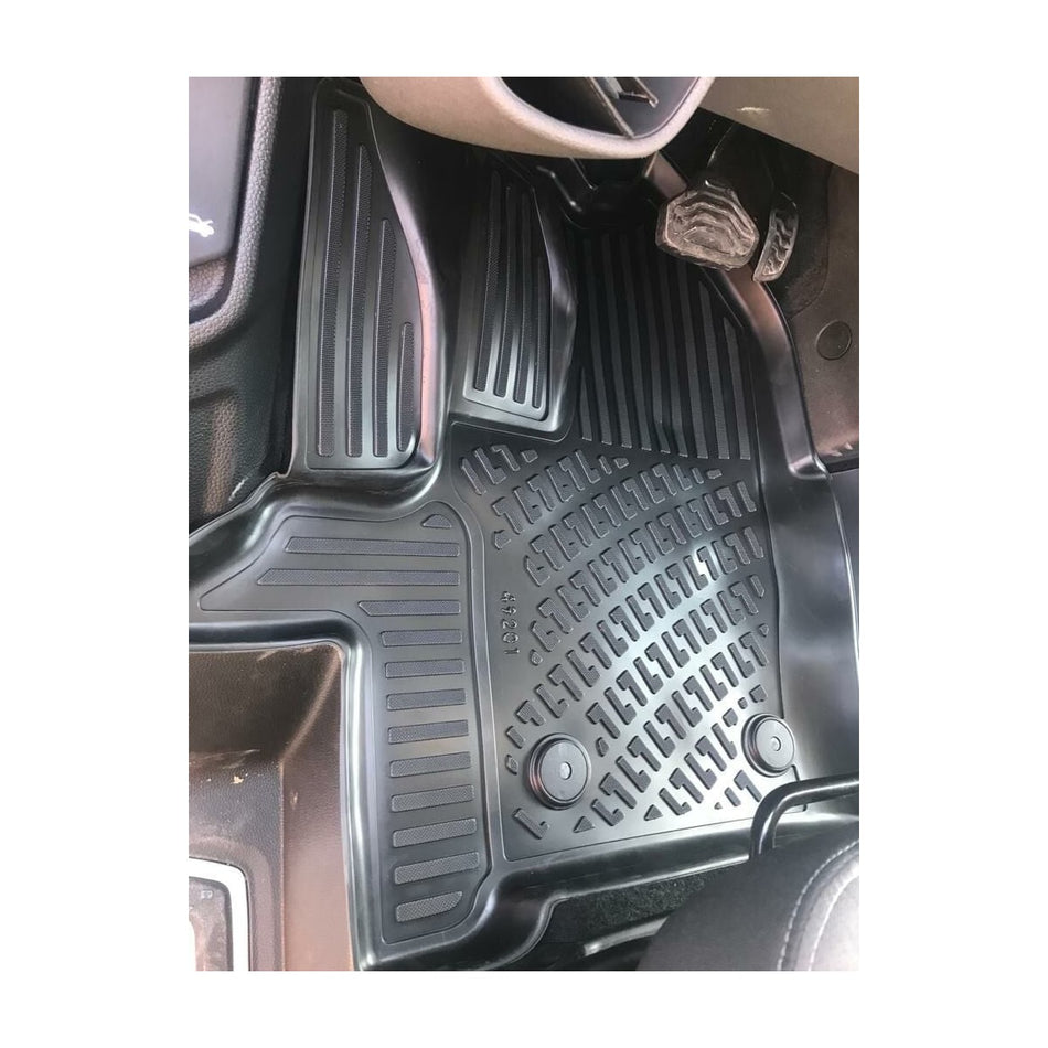 Ford Tourneo Custom 2012-2023 | Şoför + 2 Yolcu Koltuğu - Otomatik Vites 3D Araca Özel Havuzlu Paspas Bmy